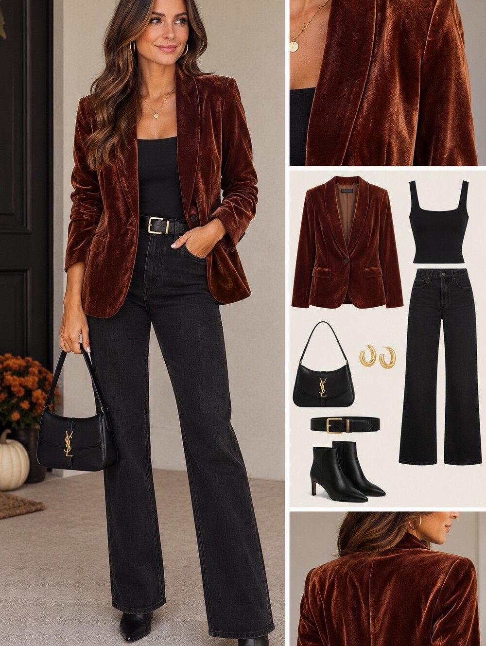 Like New Velvet Like Cognac Blazer
